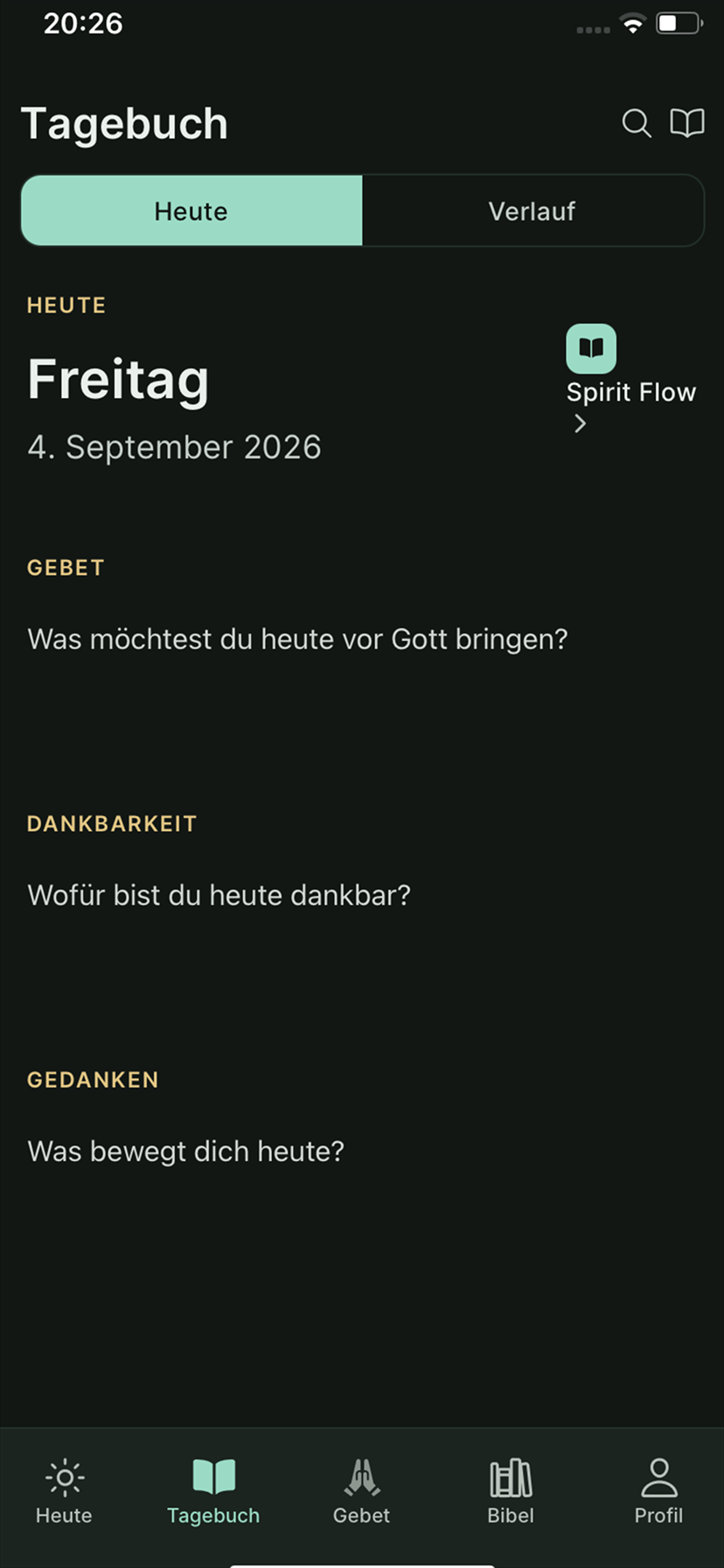 Solmity: Journal mit Gebet, Dankbarkeit und Gedanken