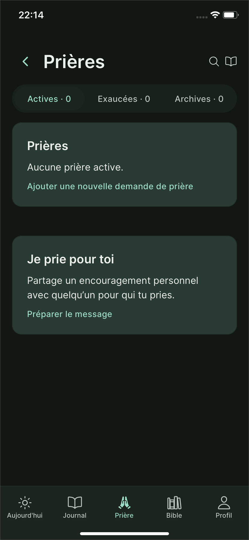 Solmity : nouvelle prière